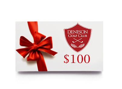 Denison Golf Club Gift Card - $100