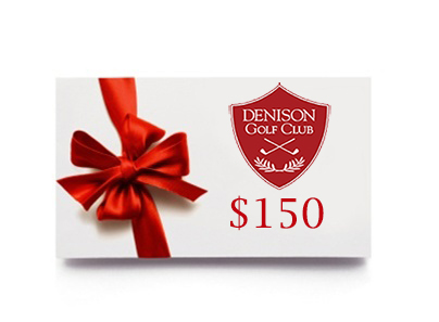Denison Golf Club Gift Card - $150