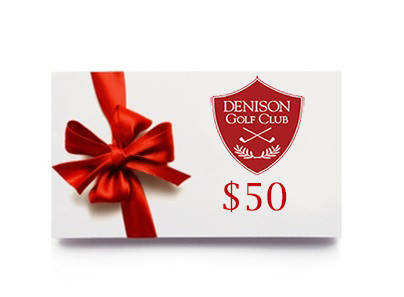 Denison Golf Club Gift Card - $50
