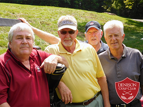 Group photo of four Denison Golf Club Members